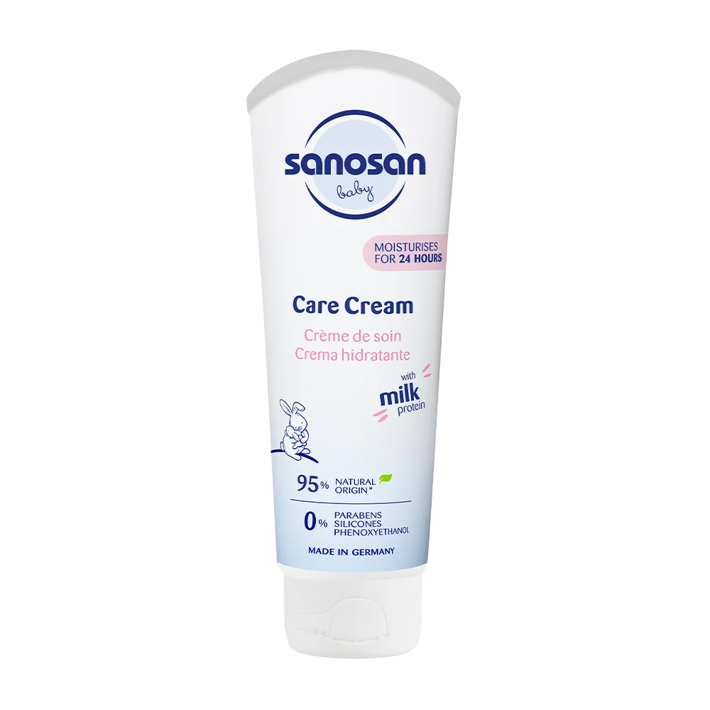 Sanosan Baby Care Cream Tube 100 ml | 0% Parabens Silicones Phenoxyethanol