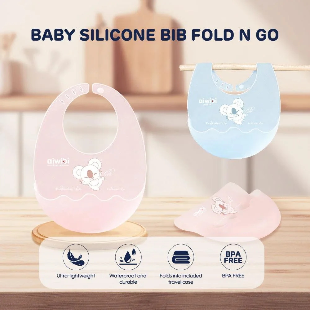 Aiwibi Baby Silicon Adjustable Bib image 2