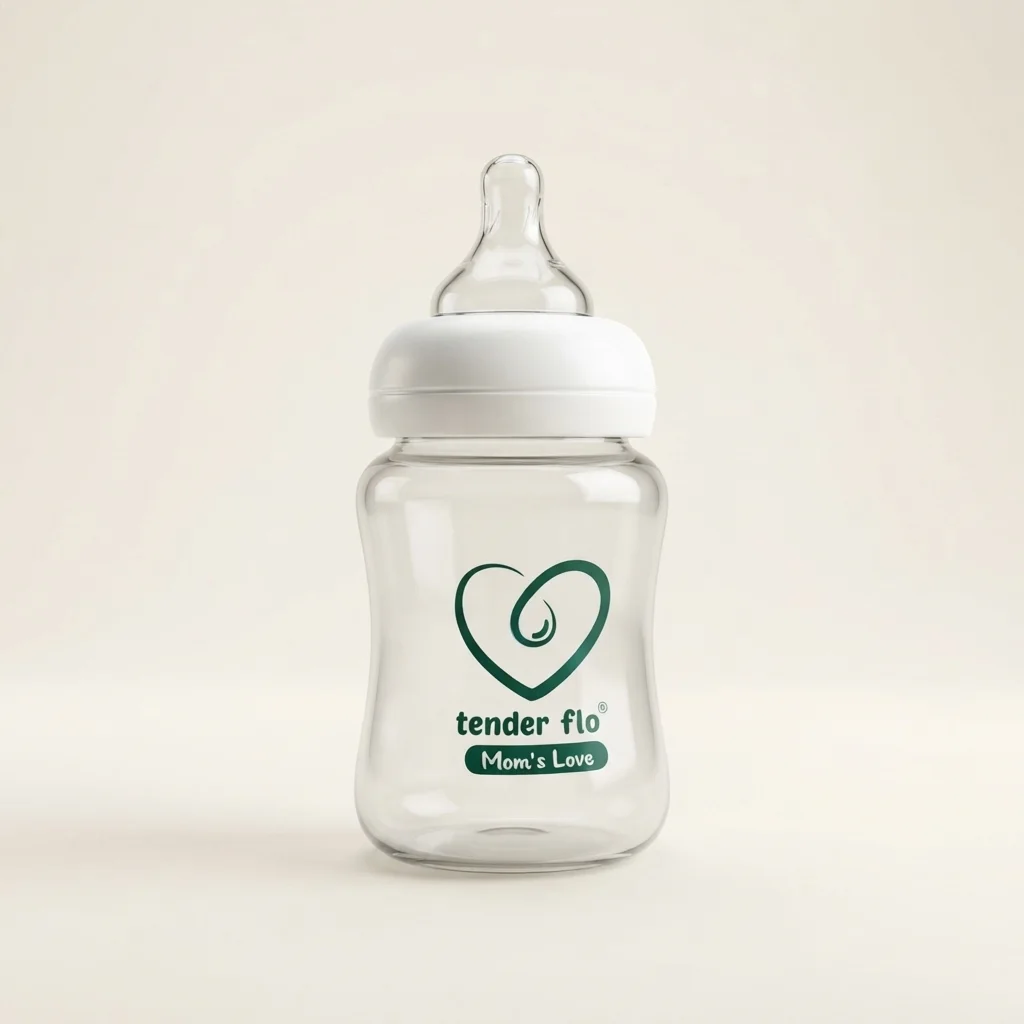 Tender Flo 250mL Ultra Clear Wide Neck Baby Feeding Bottle image 1