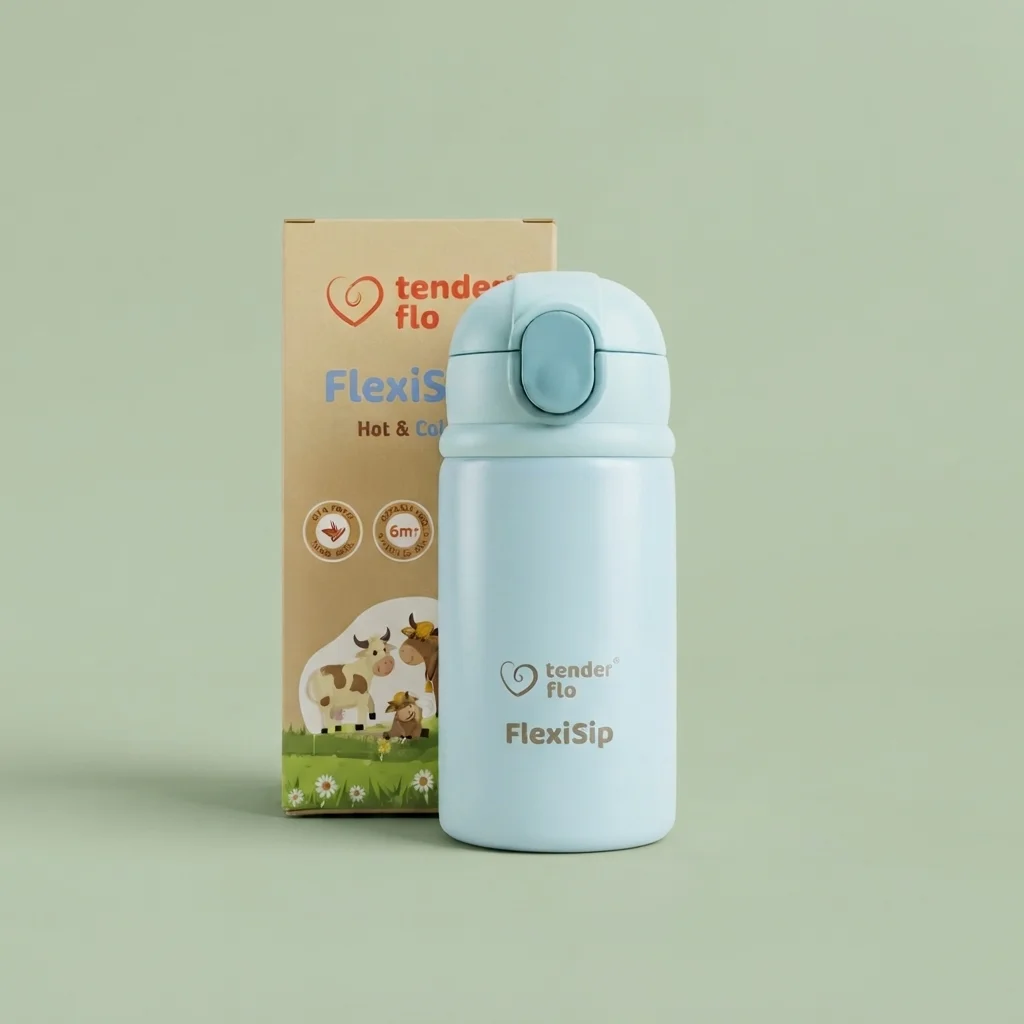 TenderFlo FlexiSip - Hot Ad Cold Insulated Vacuum Flask Sipper Bottle for Kids 250ml | image 1