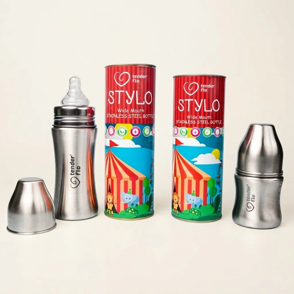 Tender Flo Stainless Steel Feeding Bottle | 125ml And 250mL image 1