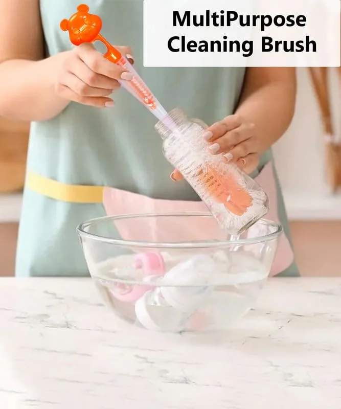 Happy-Happy Bear Baby Feeding Bottle Cleaning Brush image 1