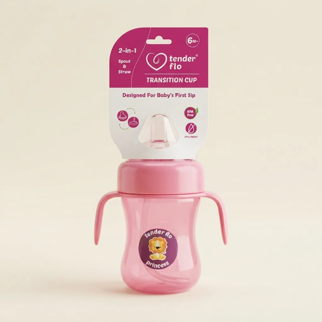 Tender Flo 2-In-1 Spout And Straw Transition Cup - 250ml image 1