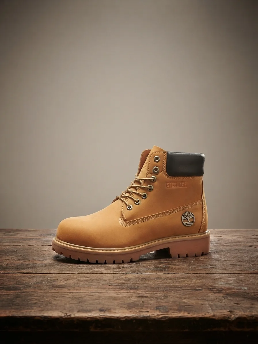 Nikxon Premuim Quality Men’s Matte Tan Pure Leather Boot – Heavy-Duty Steel Toe, Waterproof
