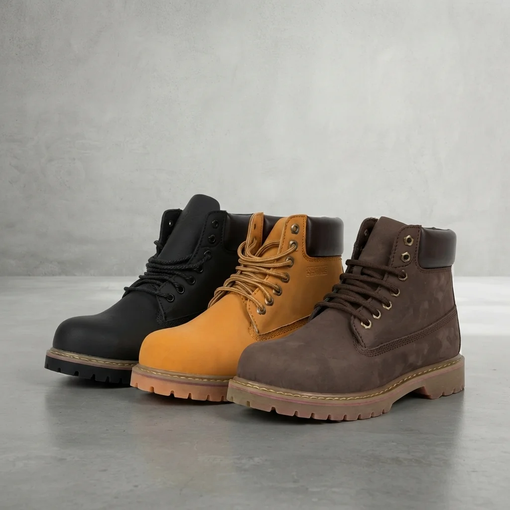Nikxon Premuim Quality Men’s Matte Tan Pure Leather Boot – Heavy-Duty Steel Toe, Waterproof image 3