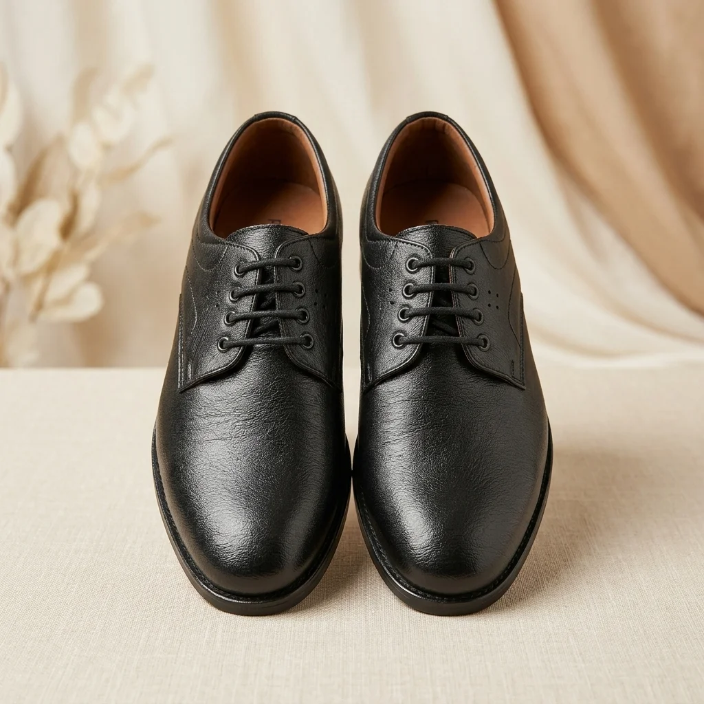 Men’s Premium Black Genuine Leather Shoes — Classic Formal & Business Footwear image 2