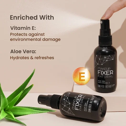 Swiss Beauty Makeup Fixer Natural with Aloevera & Vitamn-E image 4
