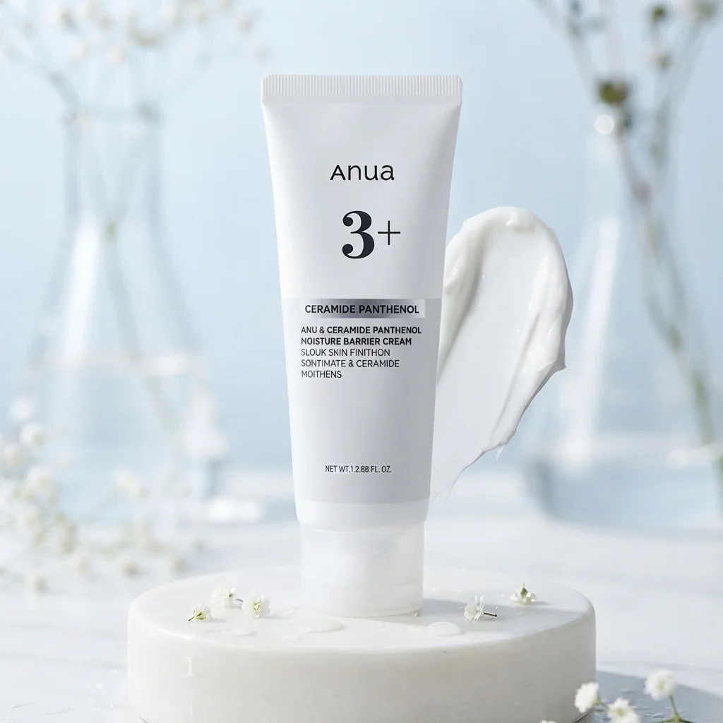 Anua 3+ Ceramide Panthenol Moisture Barrier Cream for Skin Barrier Repair (1.28 oz / 50ml)