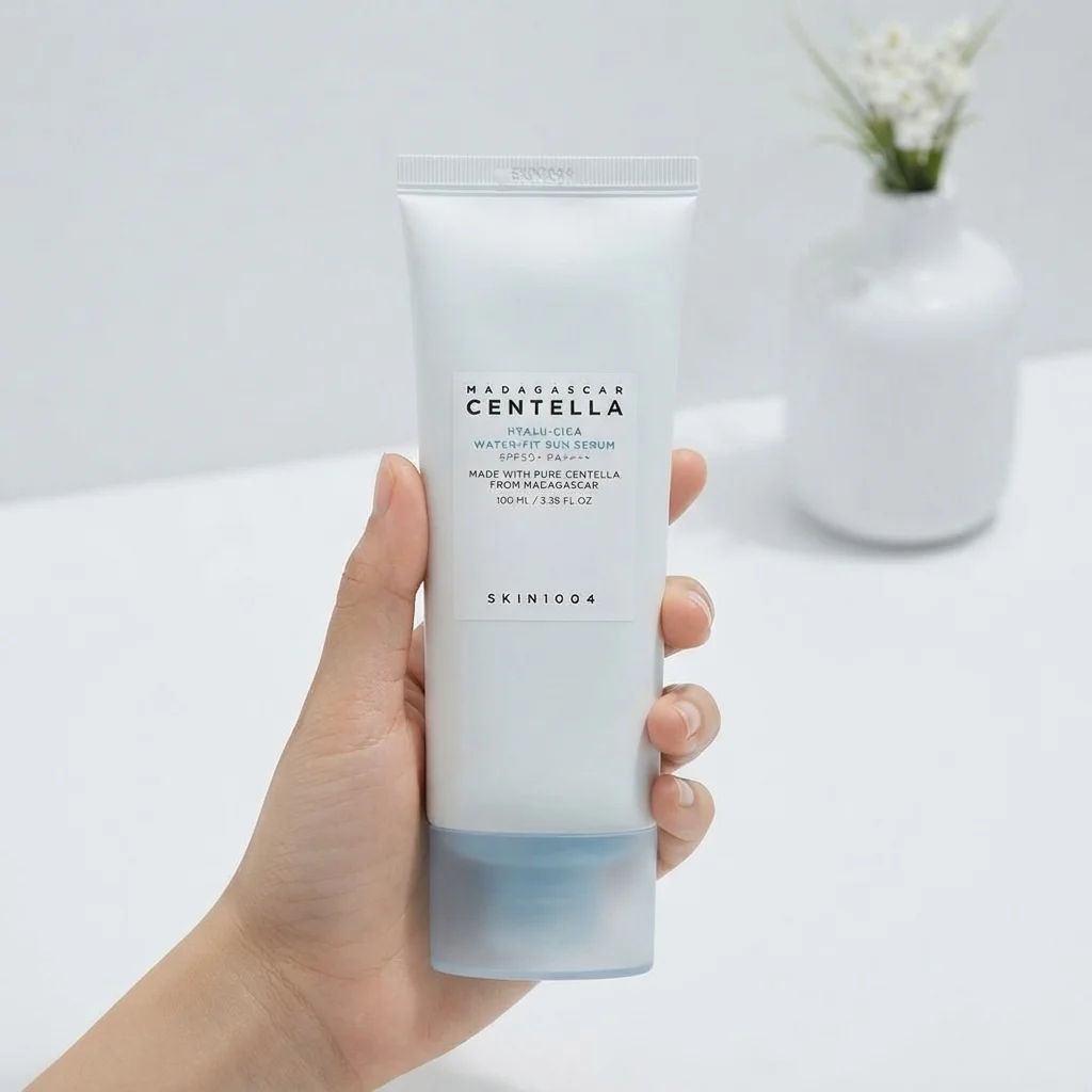 SKIN1004 Madagascar Centella Hyalu-Cica Water-Fit Sun Serum(100ml) | Hydrating Daily Sunscreen image 3
