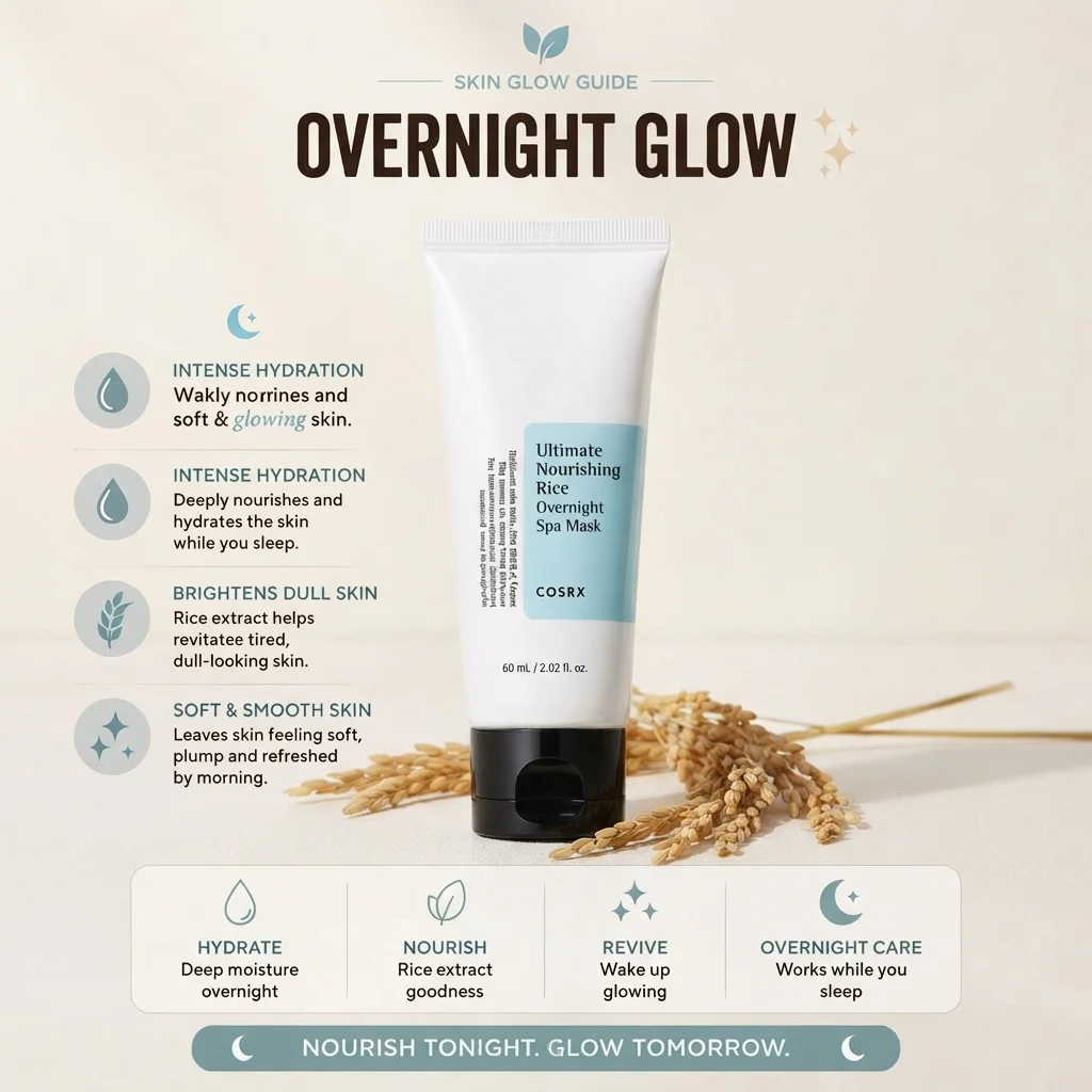 COSRX Ultimate Nourishing Rice Spa Overnight Mask 60mL image 3